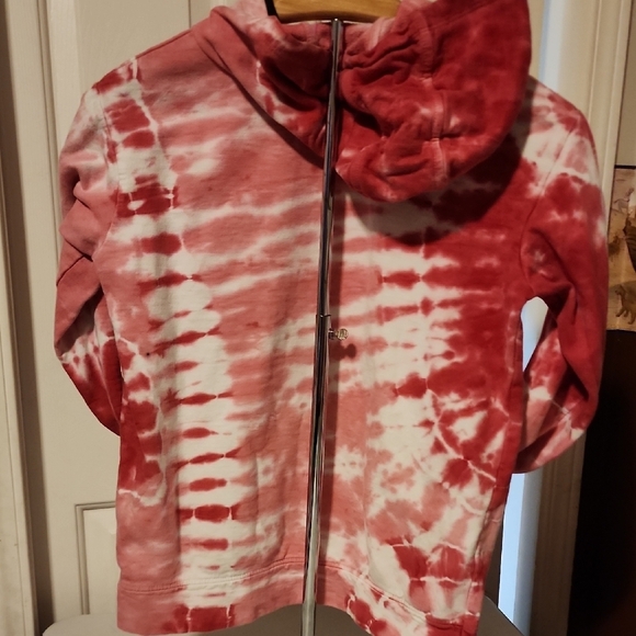 DKNY Red Tie-Dye Kids Hoodie - Picture 3 of 3